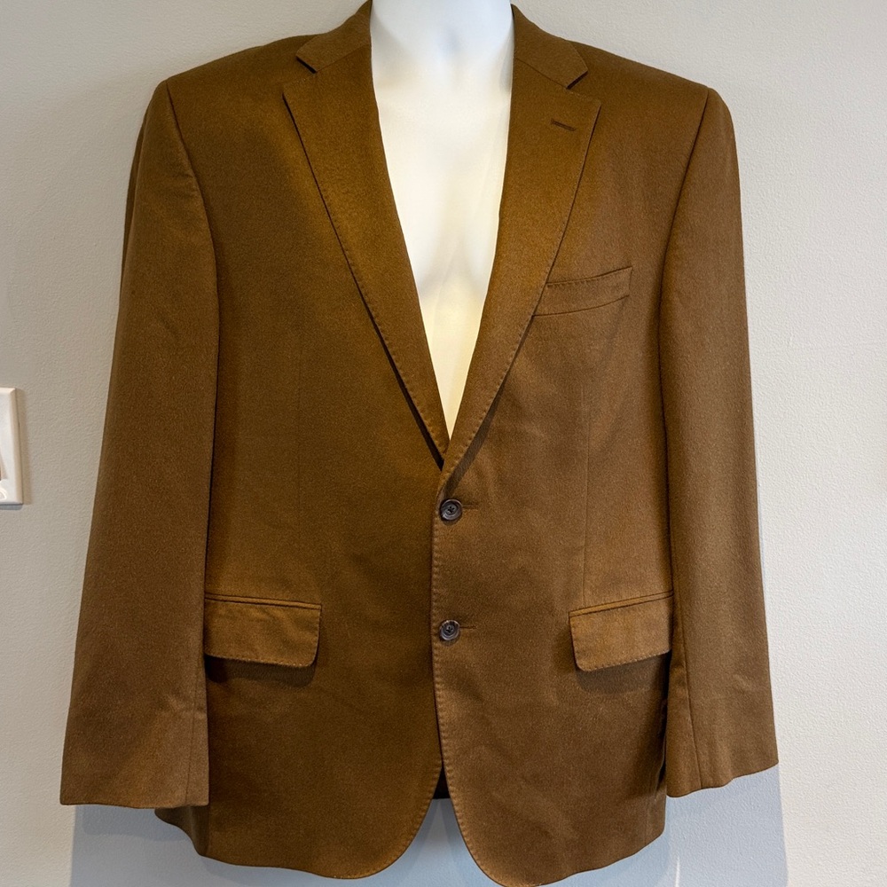 Jack Victor Classic Men's Brown Pure Cashmere Blazer